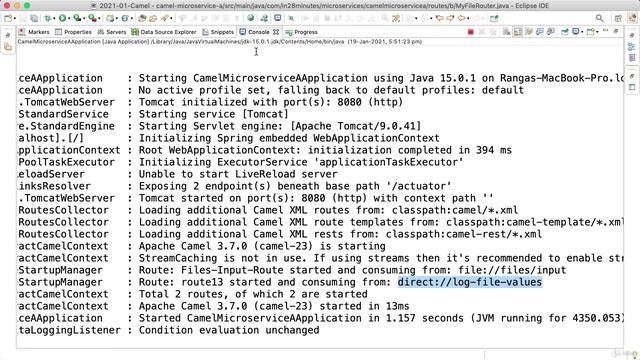 3_3. Step 03 - Creating Reusable Endpoints in Camel Routes смотреть онлайн