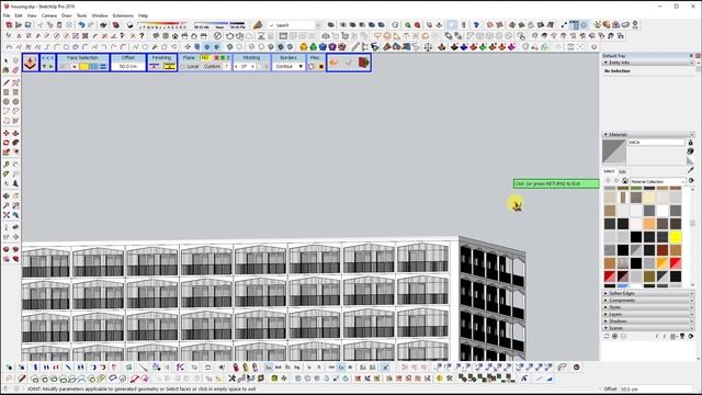 SKETCHUP TUTORIAL - MODELING HOUSING BUILDING смотреть онлайн