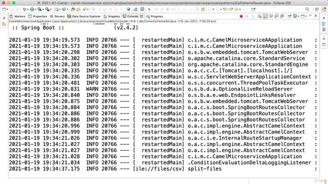 4_2. Step 02 - Exploring Content Based Routing and Splitter EI Patterns in Camel смотреть онлайн