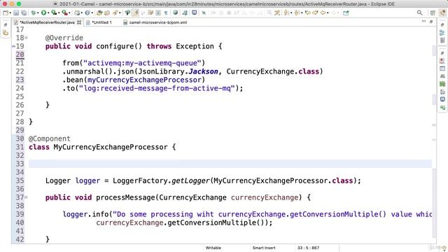 2_6. Step 06 - Transformation and Processing after Unmarshalling in Camel Route смотреть онлайн