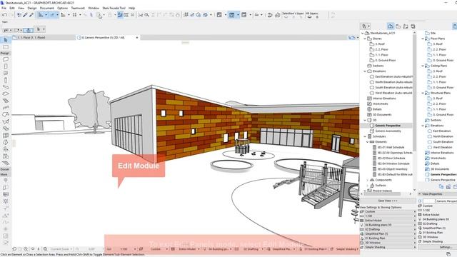 Archicad Drillig Patterns and Panel Lists смотреть онлайн