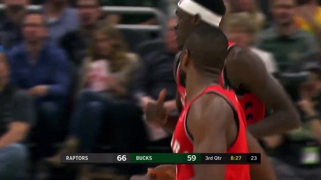 Serge Ibaka Blocks Greek Freak Giannis and Hits Three vs. Bucks [05.01.19.] смотреть онлайн