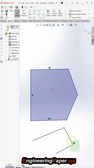 SolidWorks Sketch Line Tool Tips and Tricks #shorts смотреть онлайн