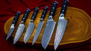 Набор кухонных ножей из Дамаска Tuotown 67 слоев сталь VG-10