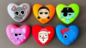 Угадай, какой персонаж Спрунки появится из сердечек!