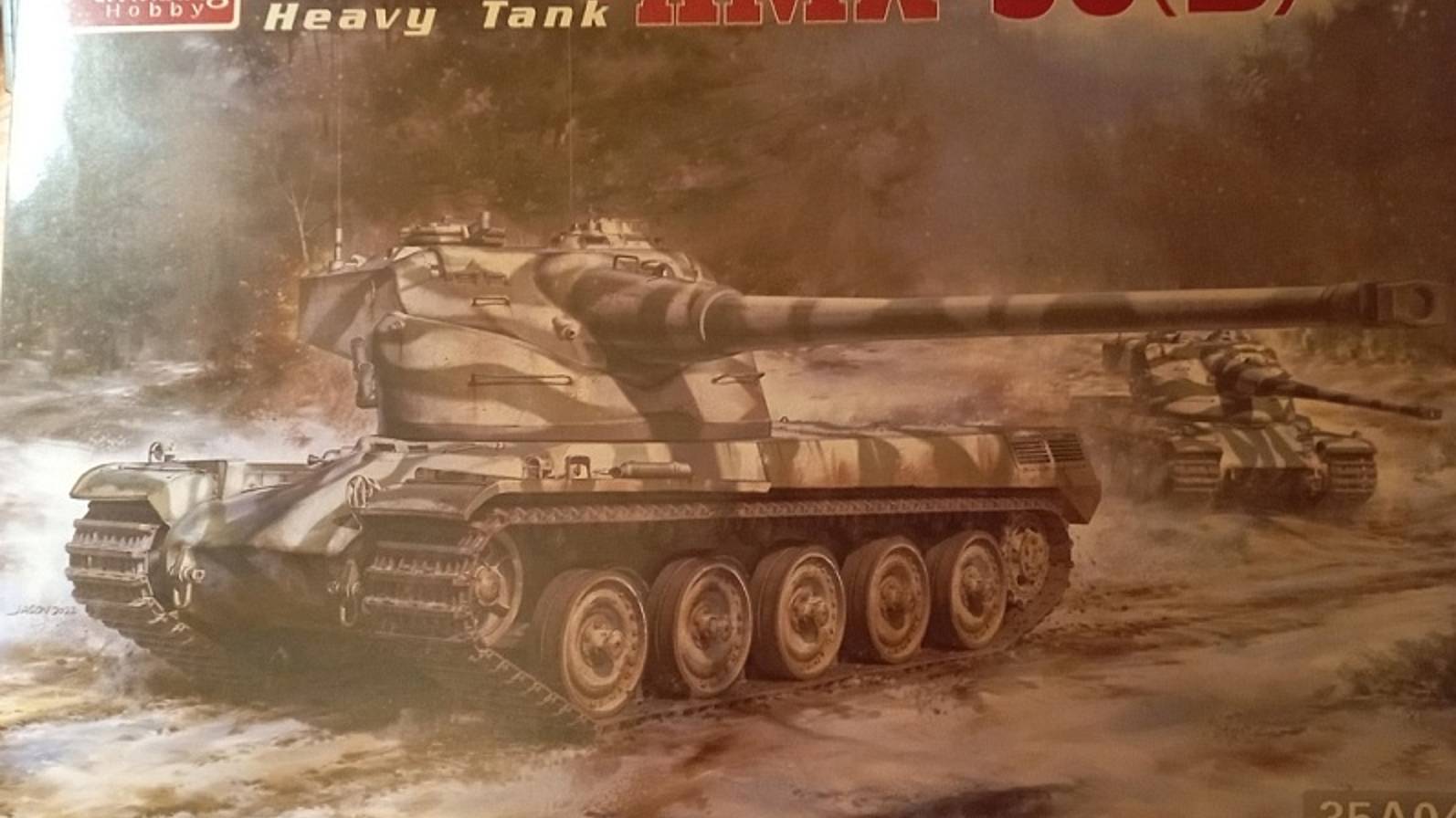 # 91. AMX-50B, Amusing Hobby, 1:35, (обзор коробки)