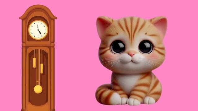 Hickory Dickory Dock Cat Song-466 | Nursery Rhymes & Kids Songs | Kids Comfort смотреть онлайн