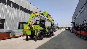 Фронтальные погрузчики с различным навесным оборудованием #китай#навесноеоборудование#фронтальный