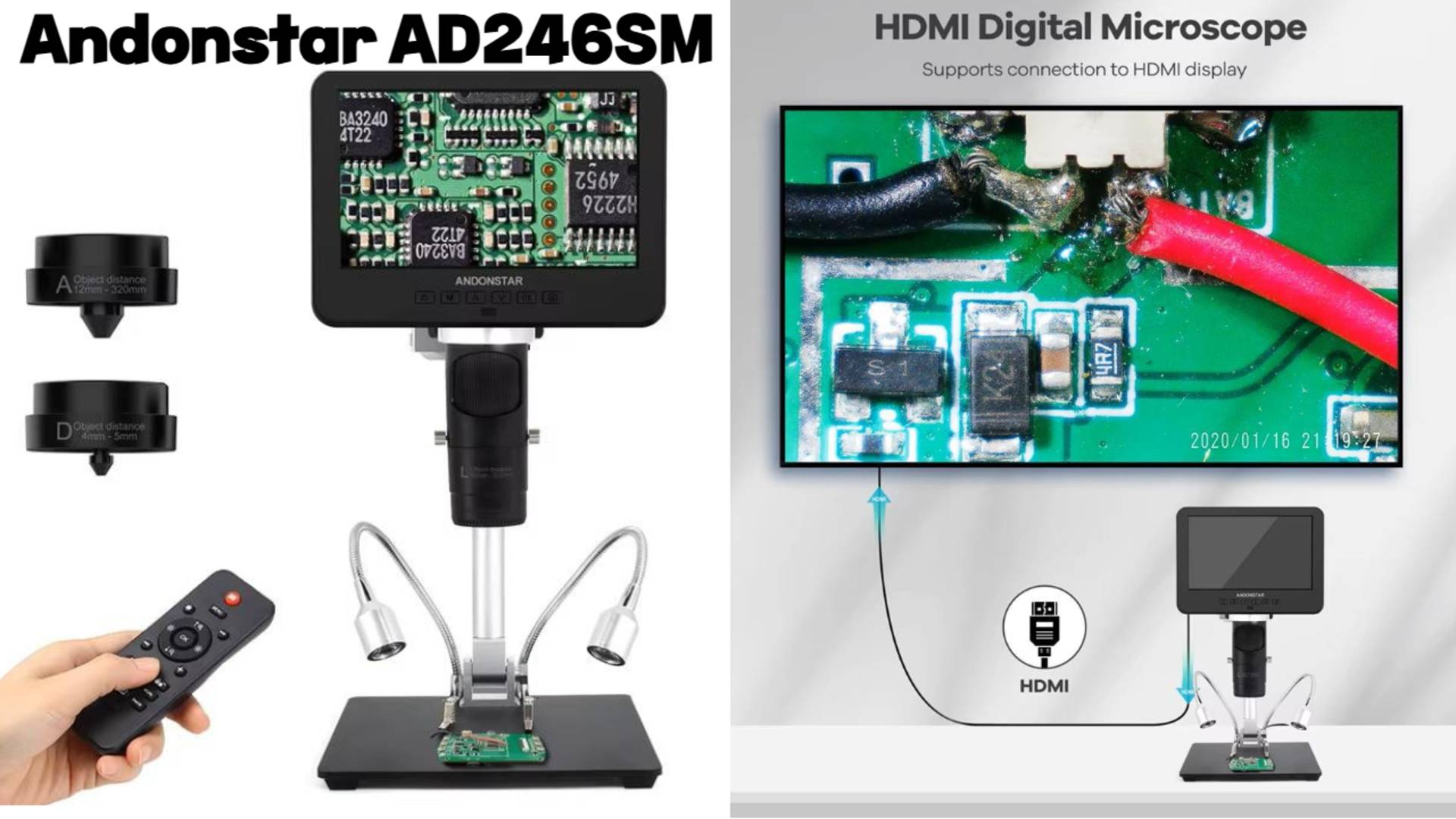 Микроскоп Andonstar AD246SM сборка, настройка, проверка.