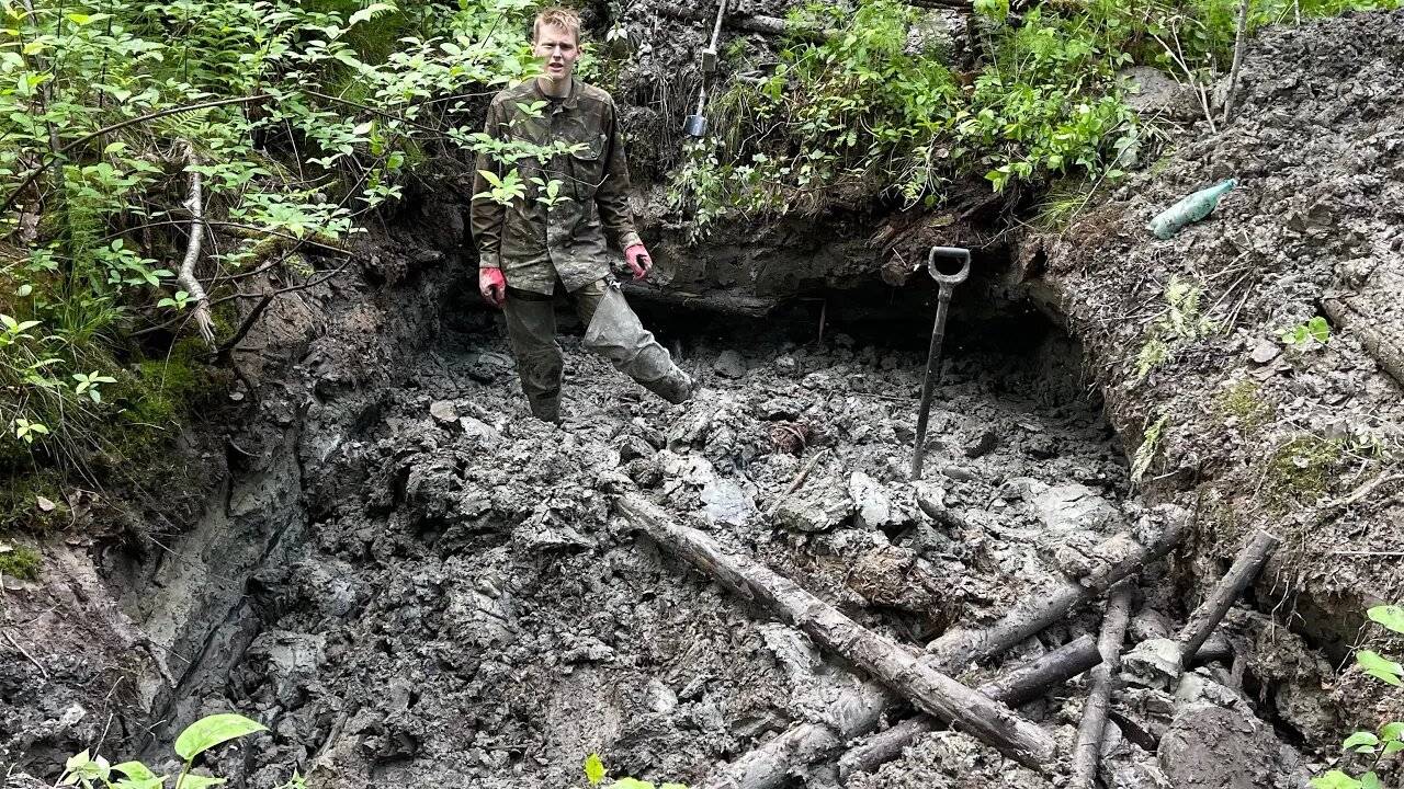 Коп по войне. Долгожданная находка на дне немецкого блиндажа смотреть онлайн