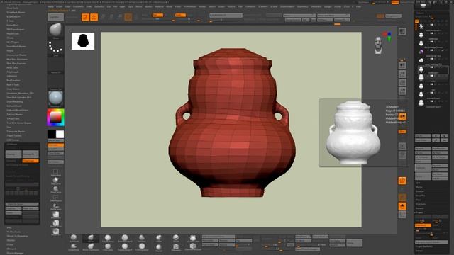 ZBrush Remesh Study Chasing Mesh Contour смотреть онлайн