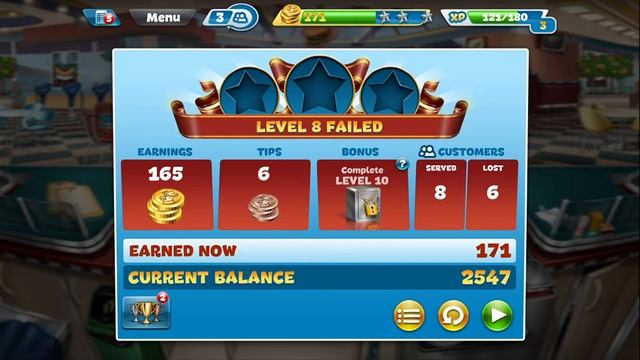 Cooking Fever First Time Failed "Level 8" Because Of Ketchup (Cooking Fever) A17 Prince Of Kingdom смотреть онлайн