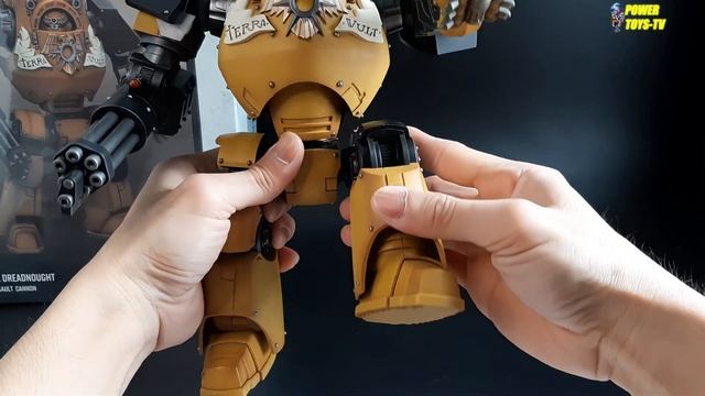 Unbox Joytoy Warhammer Horus Heresy Imperial Fists Contemptor Dreadnought 1/18 Scale Actionfigures