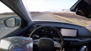 Взял Jac JS6 - по байкальской грунтовке с полной нагрузкой