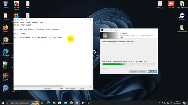 Installation Diagbox 9.169 + Lien + Contact Activation