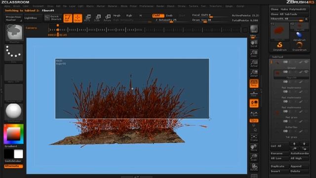 ZBrush 4R3 - Textures with FiberMesh смотреть онлайн