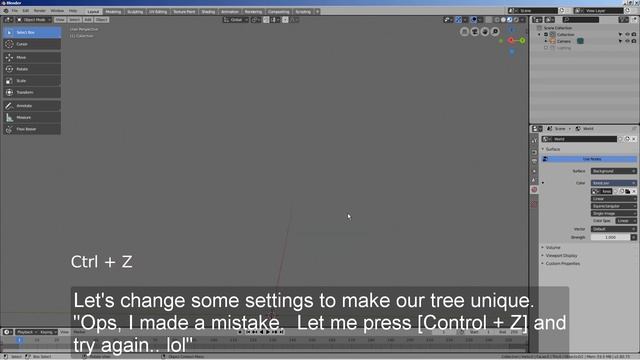 'Sapling - Add Tree' plug-in review - Generate trees and leaves - Blender 2.8 Tutorial смотреть онлайн