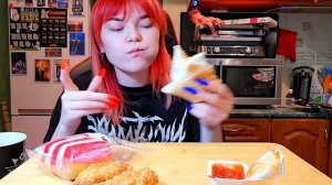 Мукбанг | Ростикс. Ростмастер ,Острые крылья, Донат | Обжор Асмр