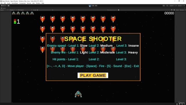 Creating a Space Invaders Game Using Unity and C#2 смотреть онлайн