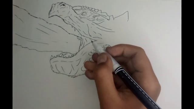 How to draw Godzilla evolved (atomic breath) || step by step || G x K the new empire смотреть онлайн