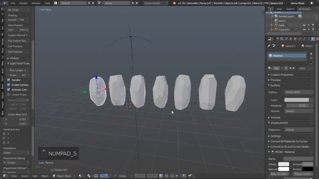 Tutorial : Low Poly | Bisect : Creating Stone with Blender 3d смотреть онлайн