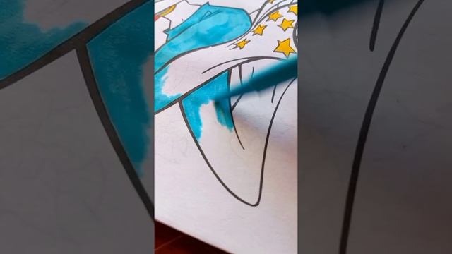 Winx🧚♀️ Coloring Bloom🔥  #fairy #winxclub #coloringbook #relax