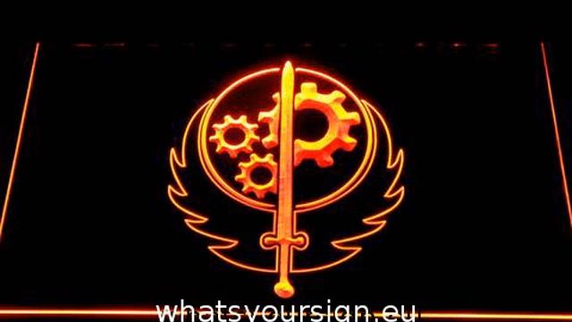 Fallout Brotherhood Of Steel LED Neon Sign