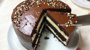 Шоколадный торт с молочным кремом — дети в восторге! 🍫🎂