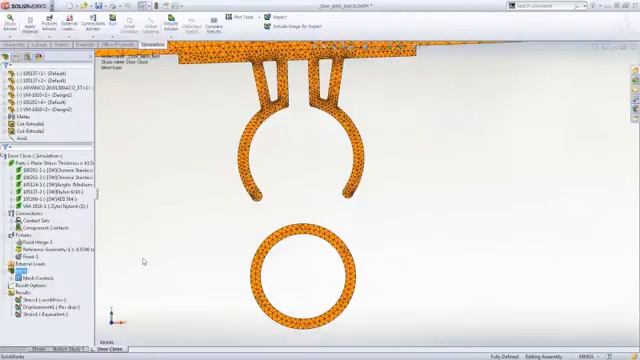 SolidWorks Simulation Nonlinear Analysis смотреть онлайн