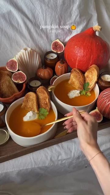 Лёгкий тыквенный суп за 20 минут👍🏻