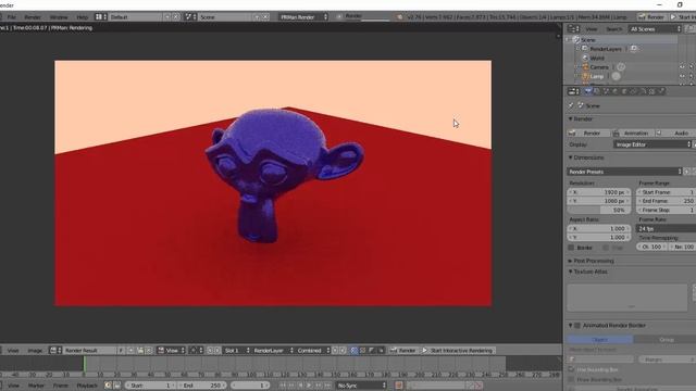 Render Interactivo Renderman con Blender 2.76b смотреть онлайн