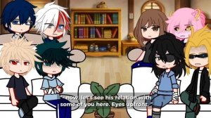 “Class 1-A + Eraserhead & All Might reacts to Villain Deku” | Hero Deku Au |Part 2/2 |Gacha Reactio