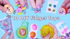 10 прикольных игрушек- антистресс своими руками. Fidget toys. Делаем сами
