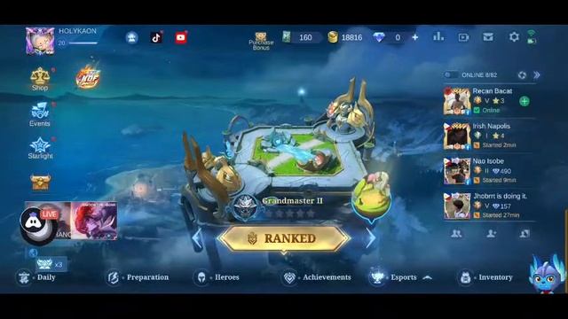 English Mobile Legends : 😄 Happy stream | Playing Solo | Streaming with Turnip смотреть онлайн