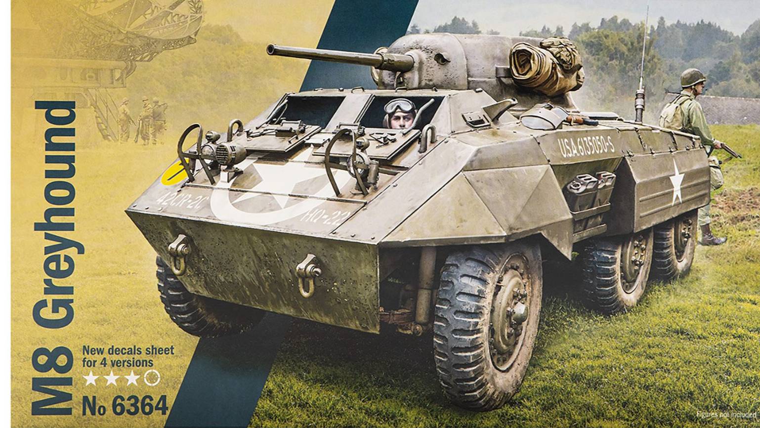 Распаковка Italeri 1/35 6364 M8 GreyHound смотреть онлайн