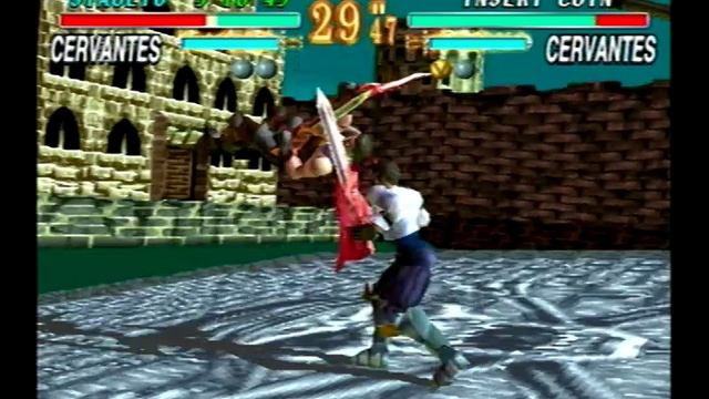 Soul Edge PS1 - Arcade Mode with Cervantes