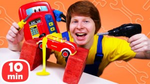 Кабриолет в беде: почему бензин закончился так быстро?! Видео для детей про игрушки и машинки