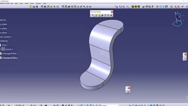 CURVATURE PART DESIGN - CATIA V5 - CATIALOG смотреть онлайн