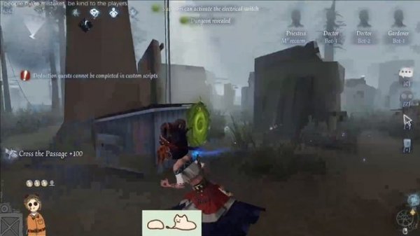 identity v | priestess - practical portal spots on arms factory