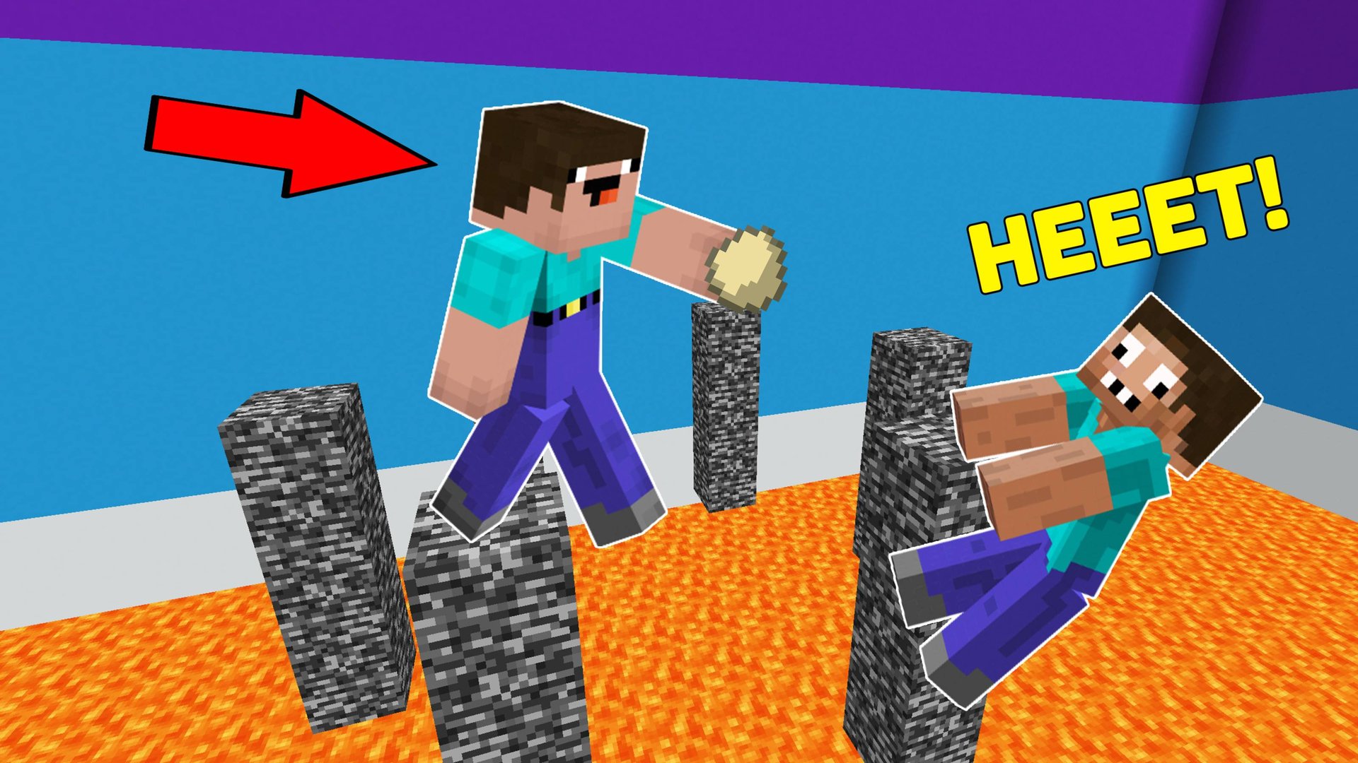 НУБ ПОДСТАВИЛ ПРО НА СТОЛБАХ В МАЙНКРАФТ ! ПРОФЕССИОНАЛ ПРОТИВ ТРОЛЛИНГ ЛОВУШКА МИНИ ИГРА