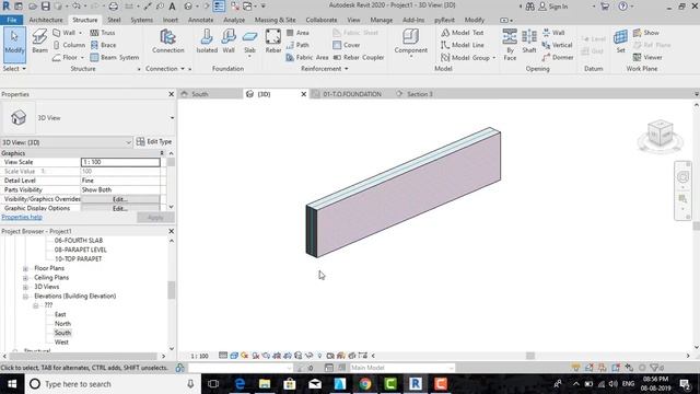Revit Structures 14 - Create and Modify walls смотреть онлайн
