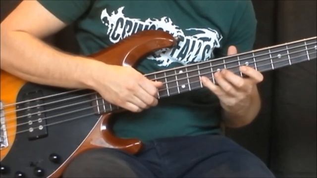 CRIMSON FALLS - A Period Of Consequences - Bass playthrough by ATOM (CF bassplayer) смотреть онлайн