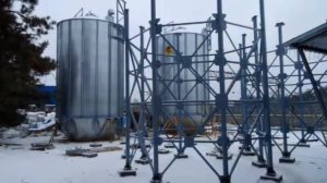 Монтаж конусного силоса