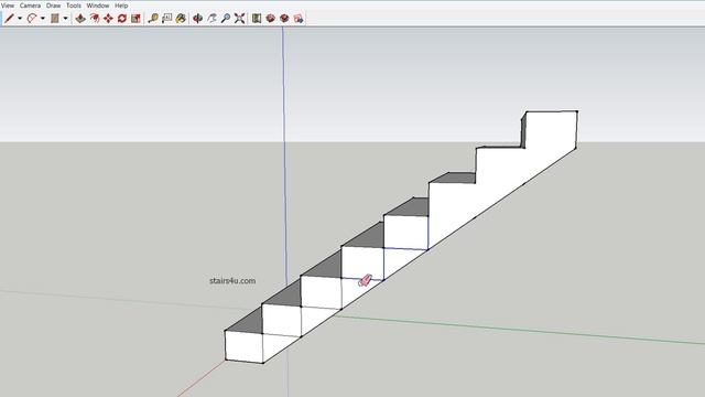 SketchUp 3-D Drawing – How to Draw Stairway смотреть онлайн