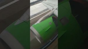 Работа двигателя самолета при посадке