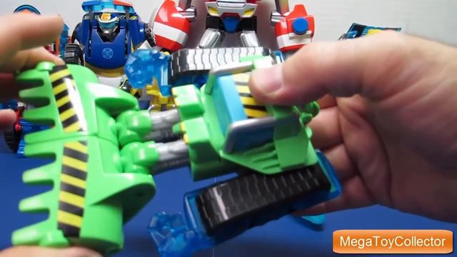 Unboxing Boulder The Construction robot Transformer Rescue Bot Playskool Heroes смотреть онлайн