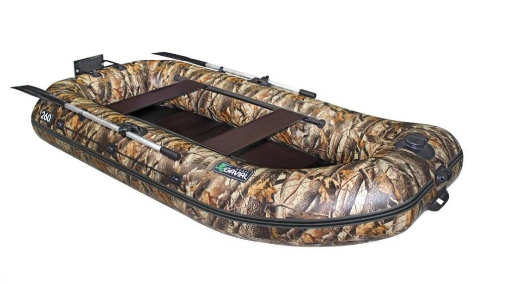 Гавиал 260 НТ камуфляж - Камуфляжная гребная ПВХ лодка с навесным транцем и сланью. смотреть онлайн