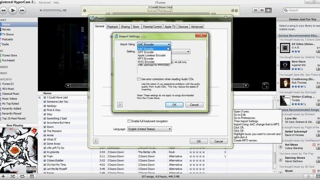 How To Convert iTunes songs (AAC) to MP3 смотреть онлайн