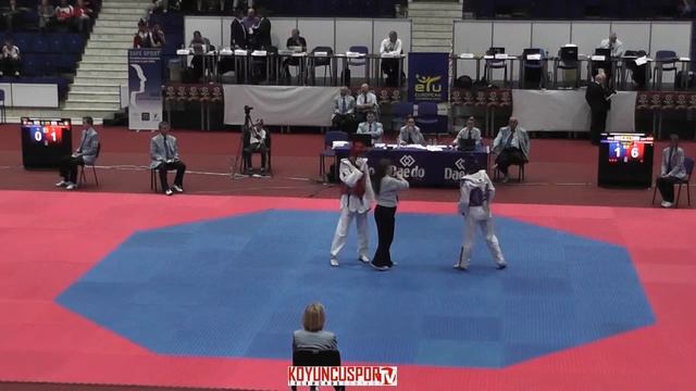 68kg Quarterfinal Redfardi Eduardo (ESP) vs (MNE) GEGAJ, Mario (-21 European TKD Championships 2015 смотреть онлайн