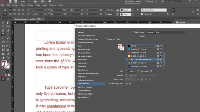InDesign Character and Paragraph Styles смотреть онлайн